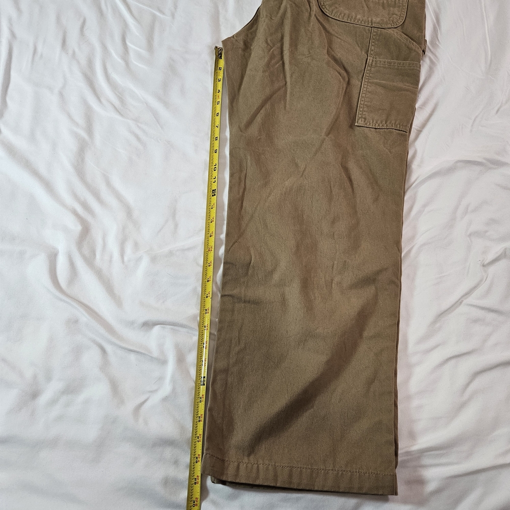 Carhartt Rugged Flex Relaxed Fit Canvas Work Pant Men's 44 x 30 Khaki Brown - Picture 7 of 9